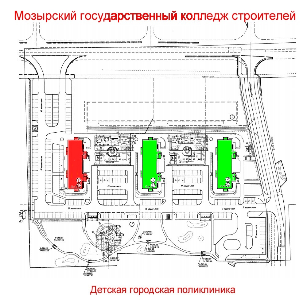 Многоквартирный жилой дом №6 — пересечение ул. Мира и ул. Интернациональная  в г. Мозыре — УКС Мозырского района